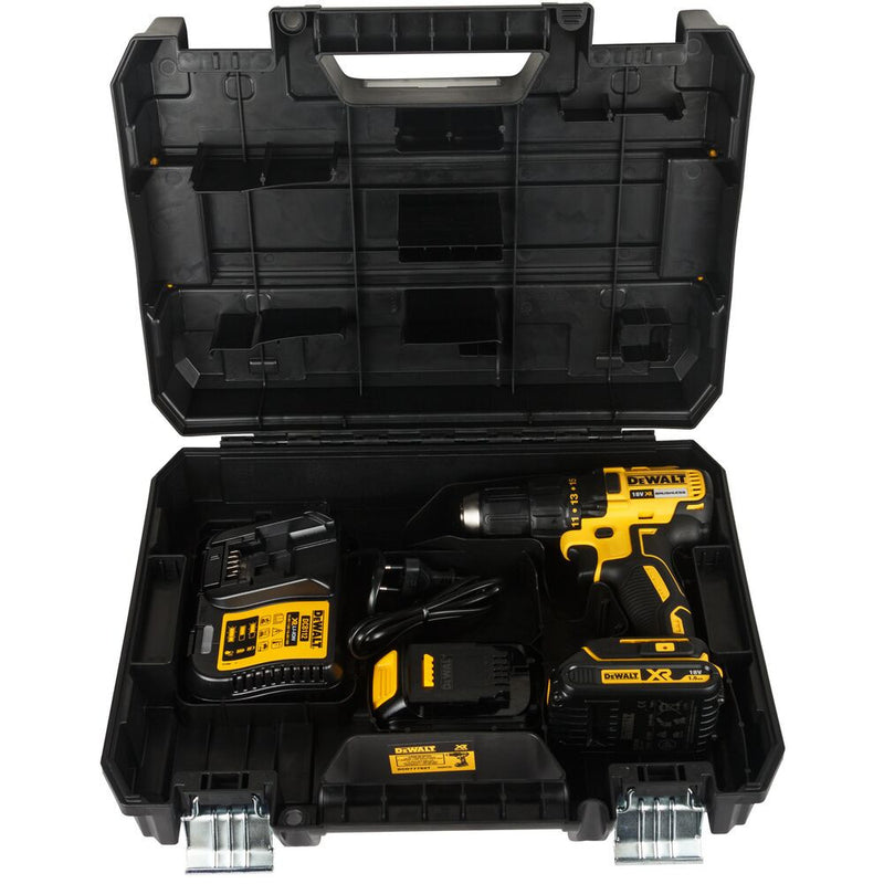 18V/2x1.5Ah XR Kefe Nélküli Kompakt Fúró-Csavarozó, akku és koffer (DeWALT DCD777S2T-QW)