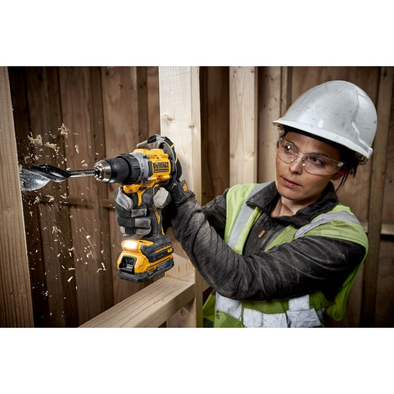 18V/1.7Ah XR PowerStack Akkus fúrócsavarozó+akku, töltő TSTAK kofferben (DeWALT DCD800E1T-QW)
