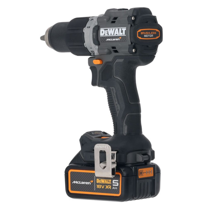 18V/2x5Ah XR McLaren ütvefúró-csavarozó akkuval és töltővel TSTAK kofferben (DeWALT DCD85MP2T-QW)