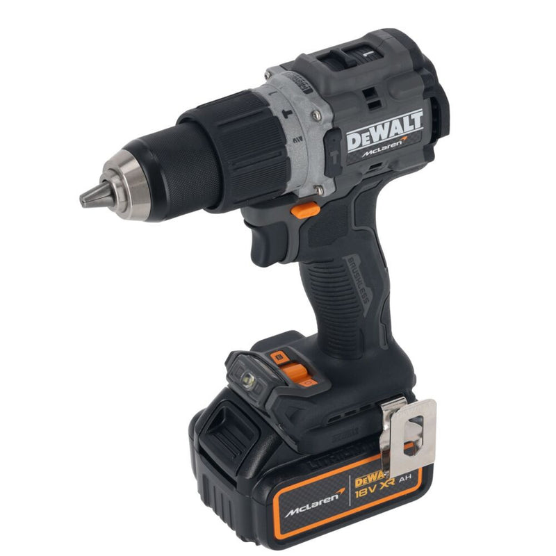 18V/2x5Ah XR McLaren ütvefúró-csavarozó akkuval és töltővel TSTAK kofferben (DeWALT DCD85MP2T-QW)