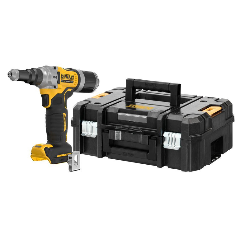 18V XR szénkefe nélküli 4.8-6.4 mm-es szegecshúzó – tartozékok nélkül (DeWALT DCF414NT-XJ)