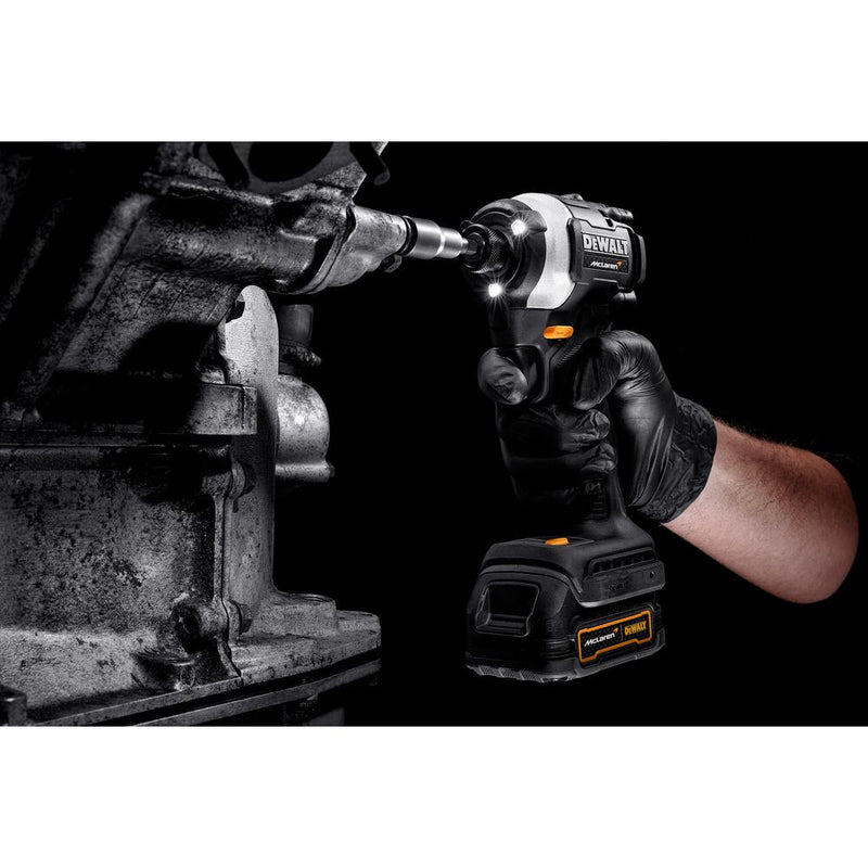 18V/2x1.7Ah XR McLaren PowerStack Compact Impact Driver with Battery, Charger in TSTAK Case (DeWALT DCF85ME2GT-QW)