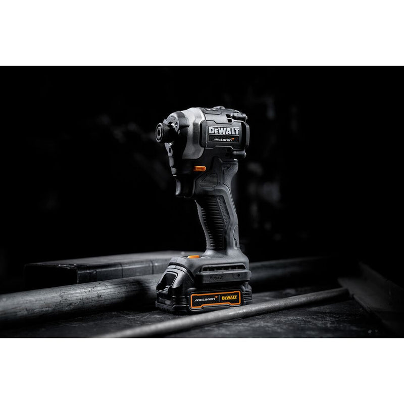 18V/2x1.7Ah XR McLaren PowerStack Compact Impact Driver with Battery, Charger in TSTAK Case (DeWALT DCF85ME2GT-QW)
