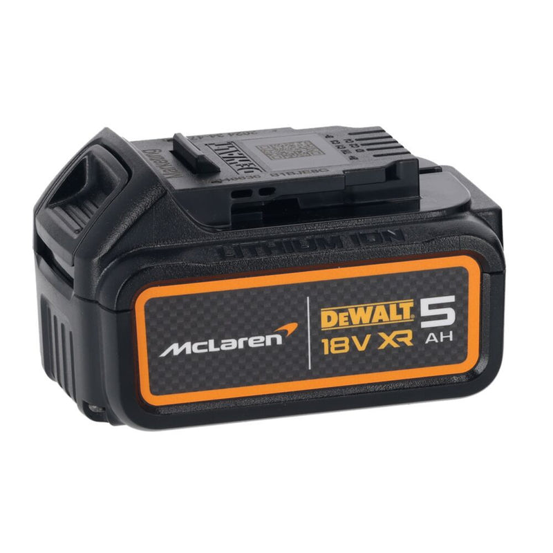 18V/2x5Ah XR McLaren F1 Team Ütvefúró-csavarozó akkuval, töltővel TSTAK kofferben (DeWALT DCF85MP2T-QW)