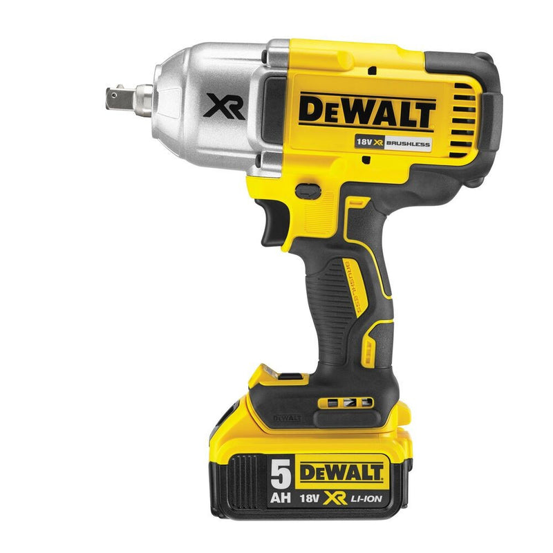 18V/2x5.0Ah Cordless Impact Wrench 1/2" Hog Ring 950Nm XR Li-Ion Battery+TSTAK Case (DeWALT DCF899HP2-QW)
