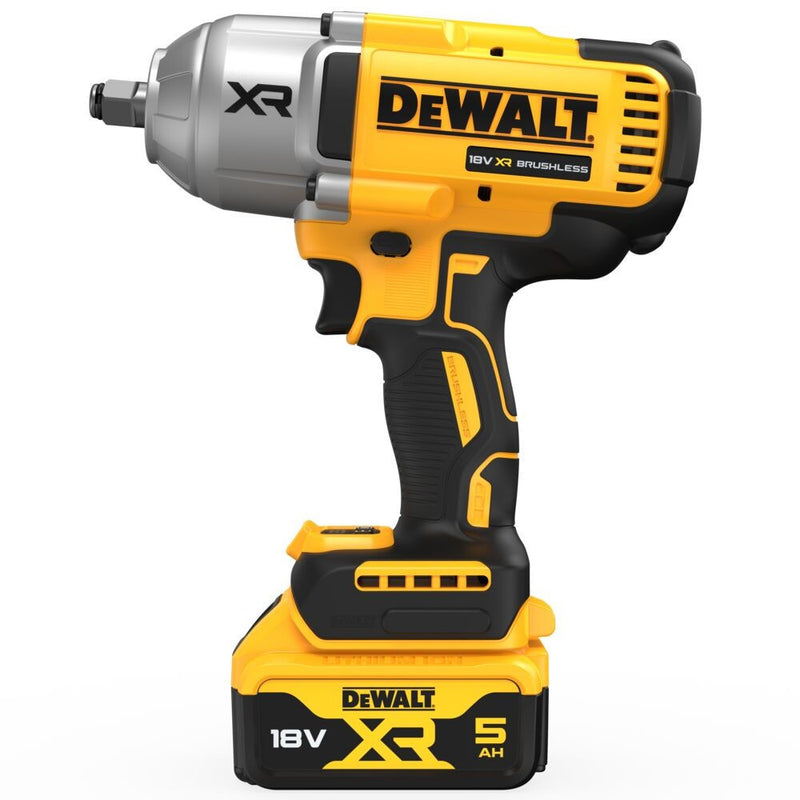 18V/2x5.0Ah Cordless, Brushless 1/2" Impact Wrench+case+battery+charger (DeWALT DCF900P2T-QW)