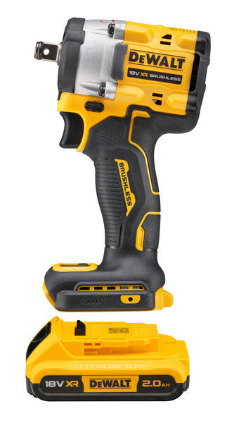 18V/2x2.0Ah Akkus ütvecsavarozó 1/2", 406Nm, akku+töltő (DeWALT DCF921D2T-QW)