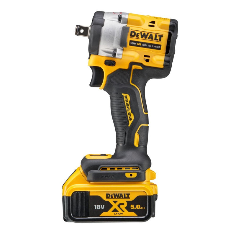 18V/2x5.0Ah XR Cordless, Brushless 1/2" Impact Wrench 406Nm (DeWALT DCF921P2T-QW)