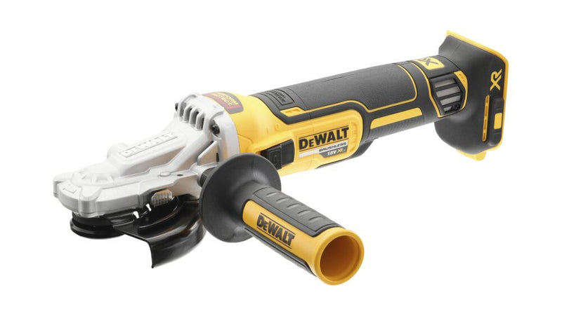 18V Akkumulátoros kefe nélküli lapos sarokcsiszoló 125mm (DeWALT DCG405FN-XJ)