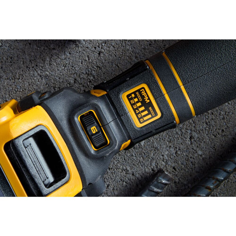 18V Akkumulátoros Sarokcsiszoló 125mm (DeWALT DCG409VSNT-XJ)