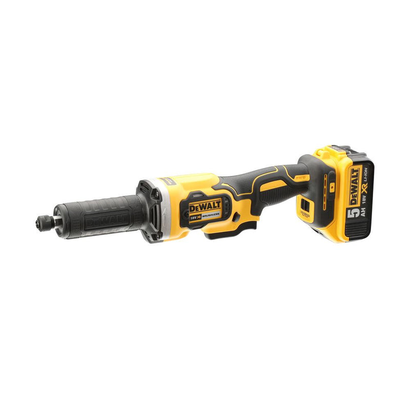 18V/2x5Ah XR Brushless Die Grinder, charger, case (DeWALT DCG426P2-QW)