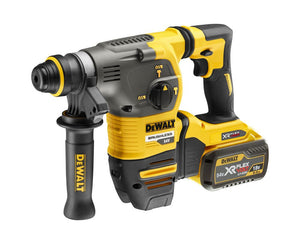 Fúró-vésőkalapács 54V 2 db 9Ah akkumulátorral és töltővel TSTAK kofferben (DeWALT DCH333X2-QW)