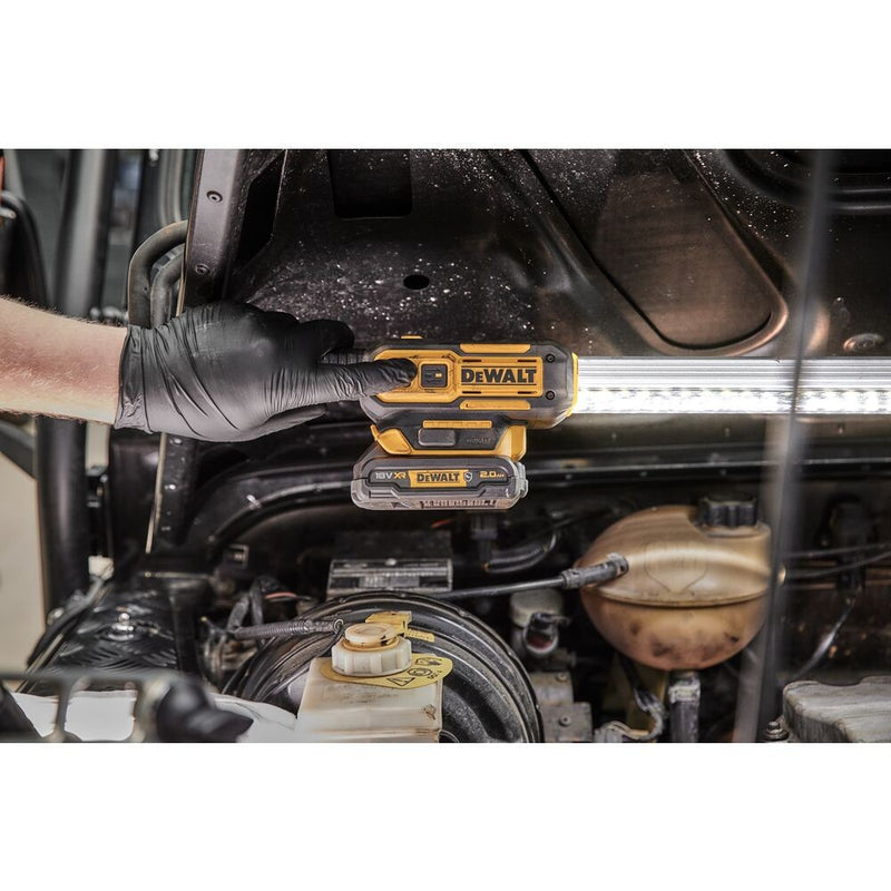 18V XR LED munkalámpa Motorháztető tartóval, akku és töltő nélkül (DeWALT DCL045-XJ)