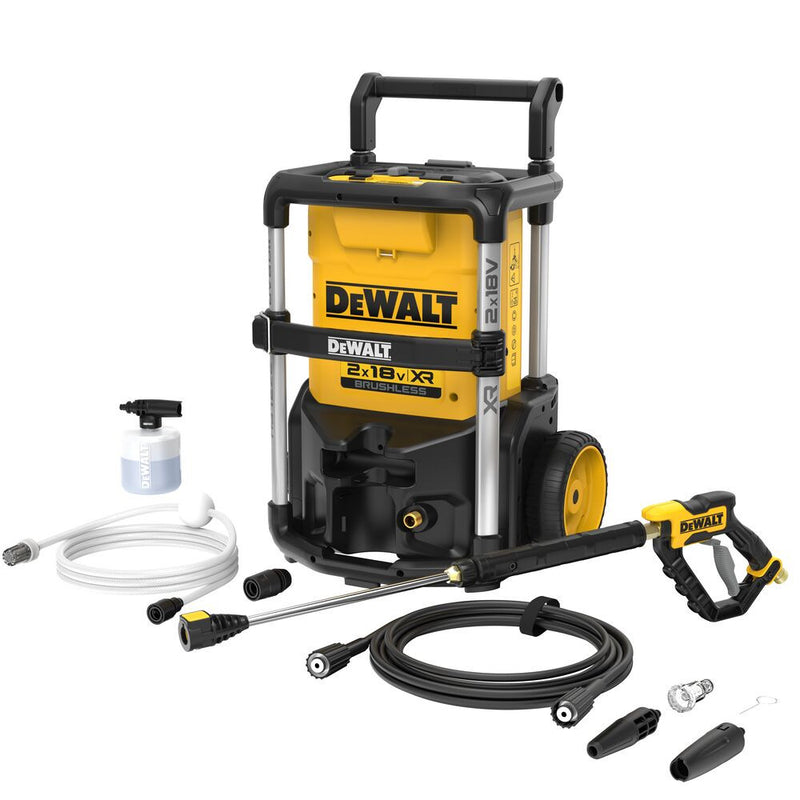 2×18V XR vezeték nélküli magasnyomású mosó (DeWALT DCMPW1600N-XJ)