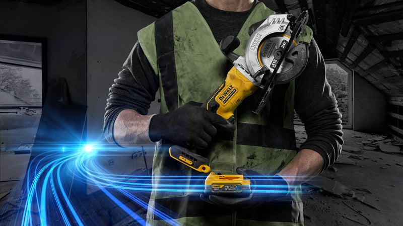 18V, 1x1.7 Ah Circular Saw 115 mm in TSTAK case (DeWALT DCS571E1T-XJ)