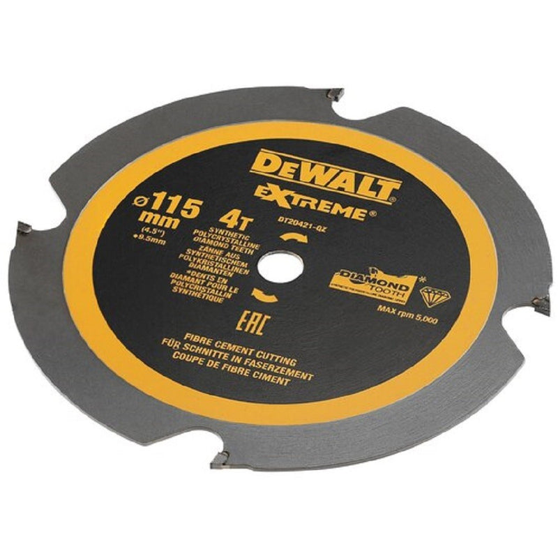 EXTREME Diamond Saw Blade 115mm 4T PCD (DeWALT DT20421-QZ)