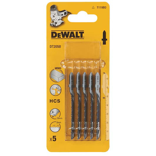 Dekopírfűrészlap 5 db/cs, 76×48×2mm Bosch kód: T119BO (DeWALT DT2050-QZ)