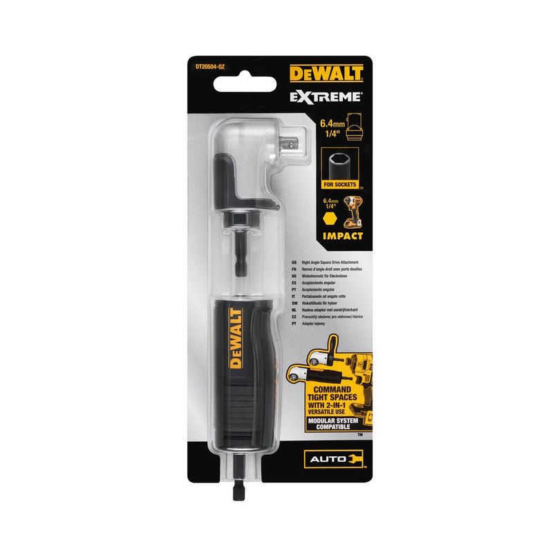Sarokfúró tokmány adapter, Bit - 1/4" (DeWALT DT20504-QZ)