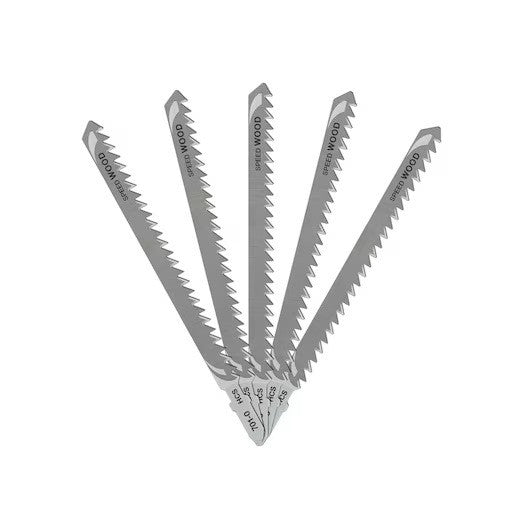 Jigsaw blade, 5 pc/pk, 100×73×2.5mm Bosch code: T101BR (DeWALT DT2053-QZ)