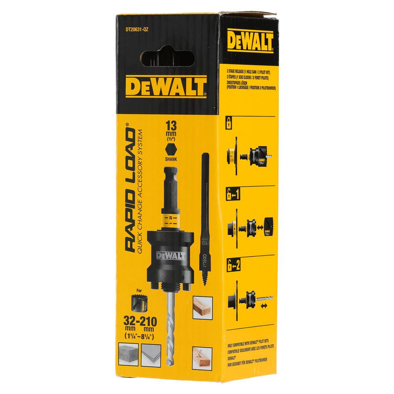 EXTREME Ø32 – 210 mm-es körkivágó felfogó laposfúróval (DeWALT DT20631-QZ)