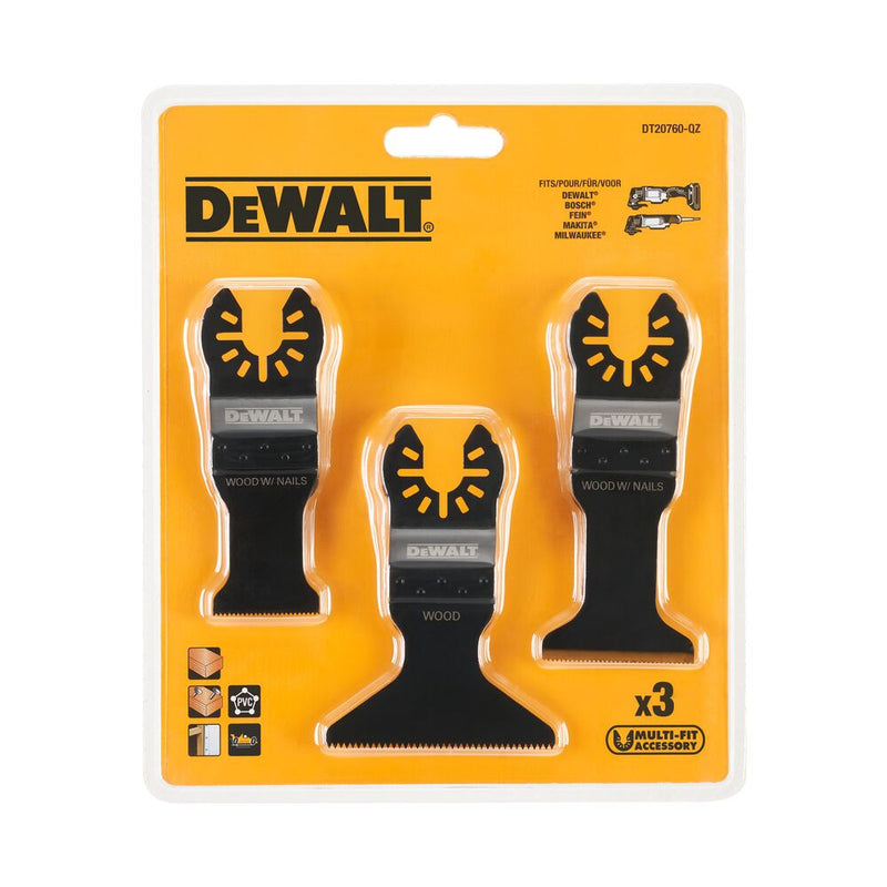 3-piece oscillating blade set (DeWALT DT20760-QZ)