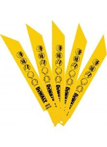 BI-METAL Cobalt Reciprocating Saw Blade for Metal 152mm - 5 pcs/pack (DeWALT DT2385-QZ)