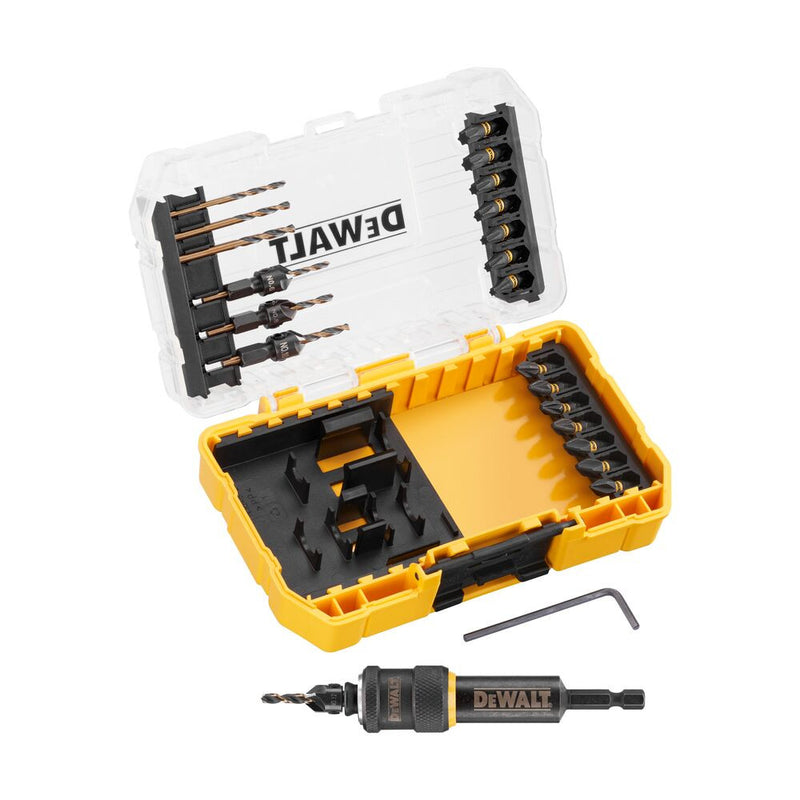 Bitkészlet fúrószárral + adapter készlet 23 db-os (DeWALT DT70779T-QZ)