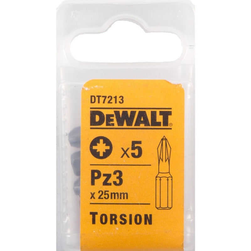 Csavarozóbetét, Torsion, PZ3, 25mm, 5db/cs (DeWALT DT7213-QZ)