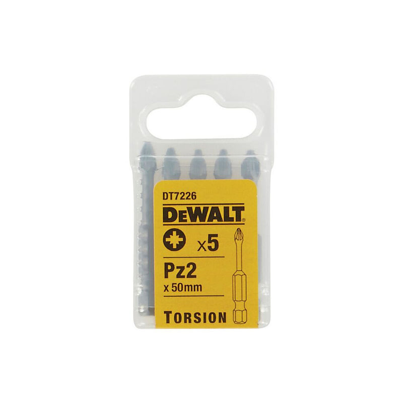 Csavarozóbetét, Torsion, PZ2, 50mm, 5db/cs (DeWALT DT7226-QZ)