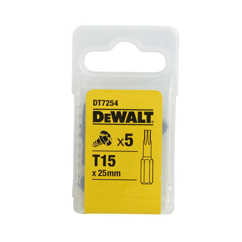 Csavarozóbetét, TORX, T15, 25mm, 5db/cs (DeWALT DT7254-QZ)