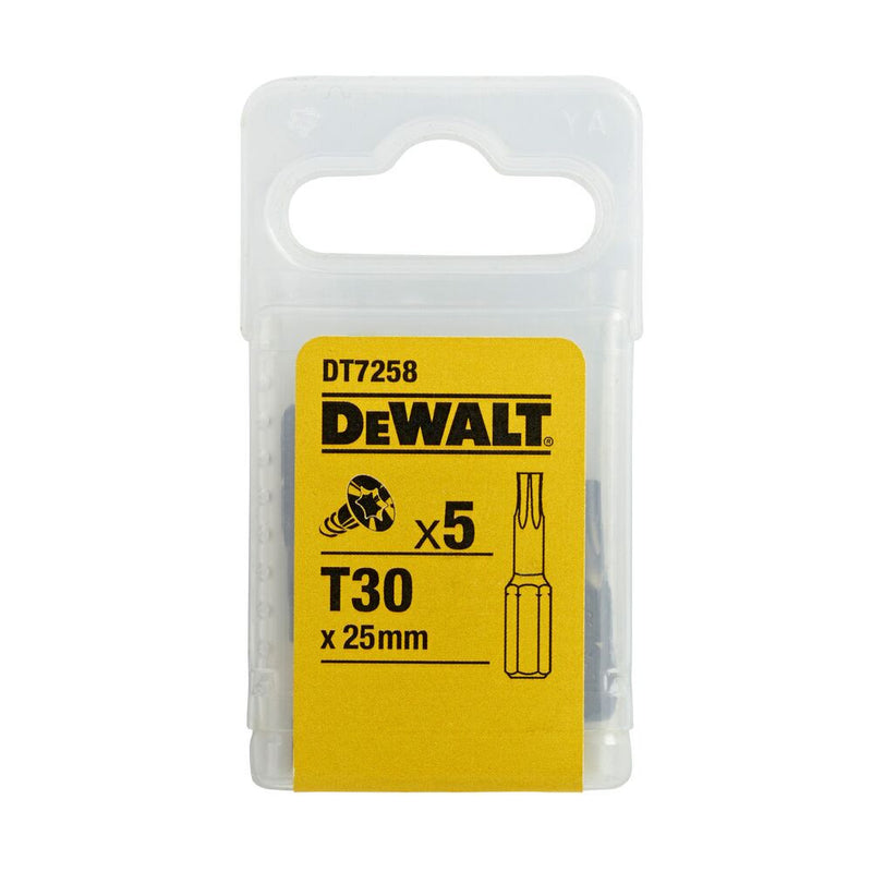 Csavarozóbetét, TORX, T30, 25mm, 5db/cs (DeWALT DT7258-QZ)