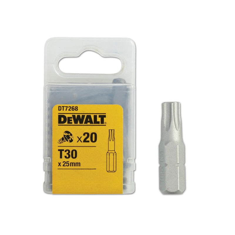 Csavarozóbetét, TORX, T30, 25mm, 20db/cs (DeWALT DT7268-QZ)