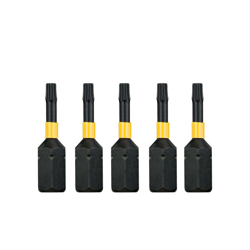 T10 x 5pc 25mm IR Torsion screwdriver bit (DeWALT DT7379T-QZ)