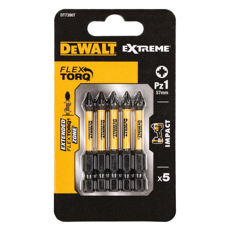 PZ1 x 5db 50mm-es IR Torziós csavarozóbit (DeWALT DT7390T-QZ)