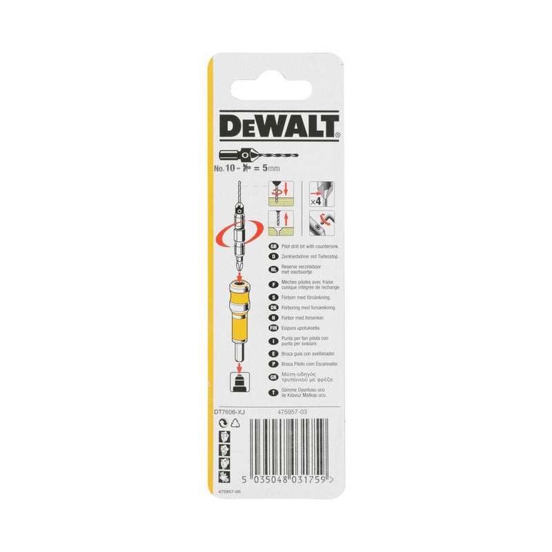 4 élű Süllyesztőfúró+ előfúró, 10-es (DeWALT DT7606-XJ)