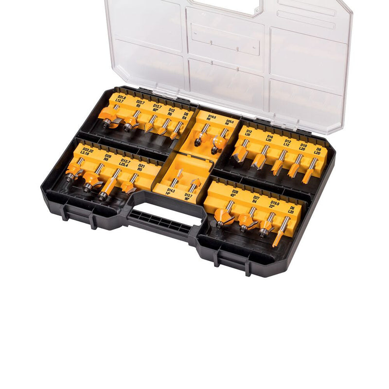 Router bit set 22 pcs (DeWALT DT90017-QZ)