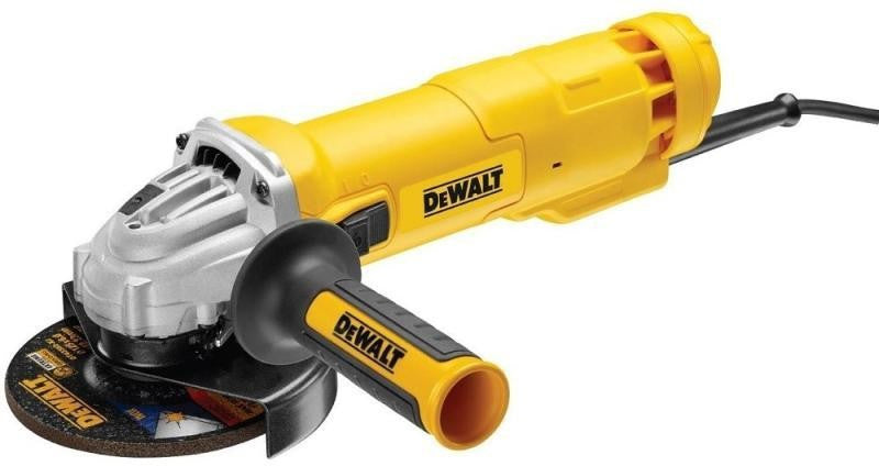 Ø125mm Sarokcsiszoló, 1400W, biztonsági kapcsolóval (DeWALT DWE4233-QS)