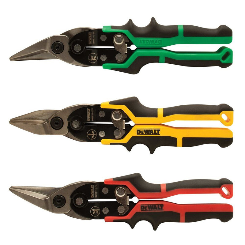 Tin snips aviation ergo 3pc (left, straight, right) (DeWALT DWHT14676-0)