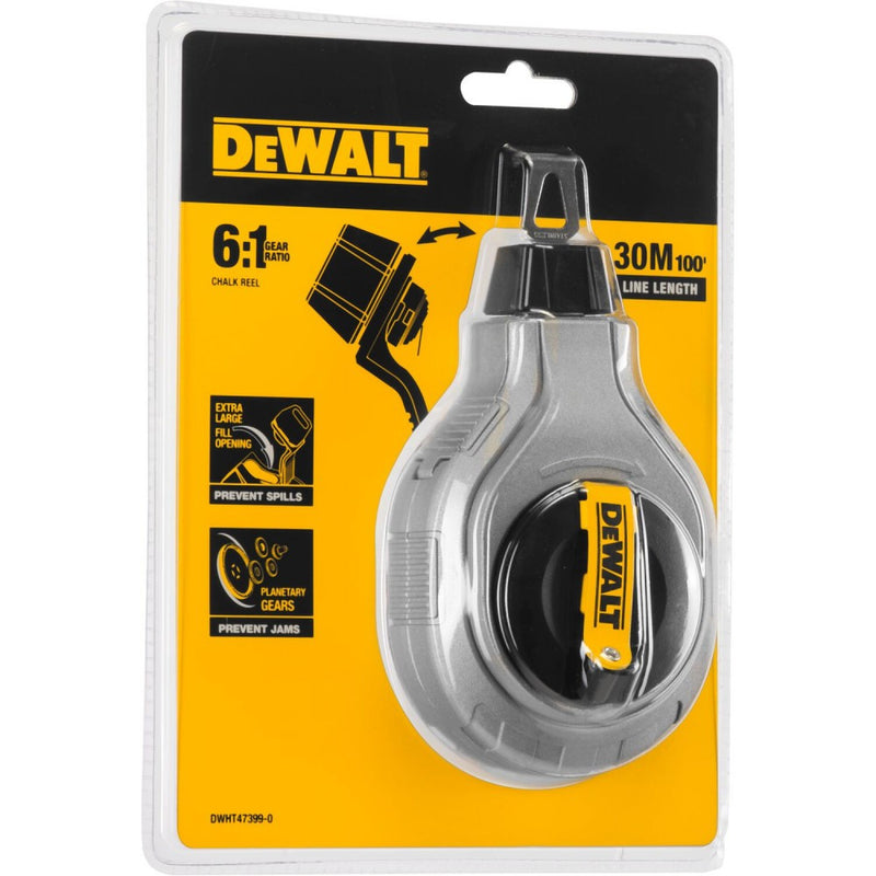 Metal Chalk Line 30m /100 ft 6:1 (DeWALT DWHT47399-0)