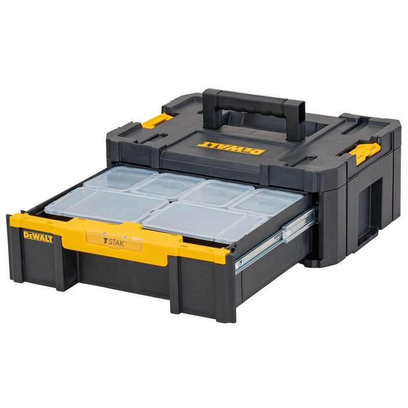 TSTAK III - Szortimenter beépített fiókos tárolóval 9.5 L (DeWALT DWST1-70705)