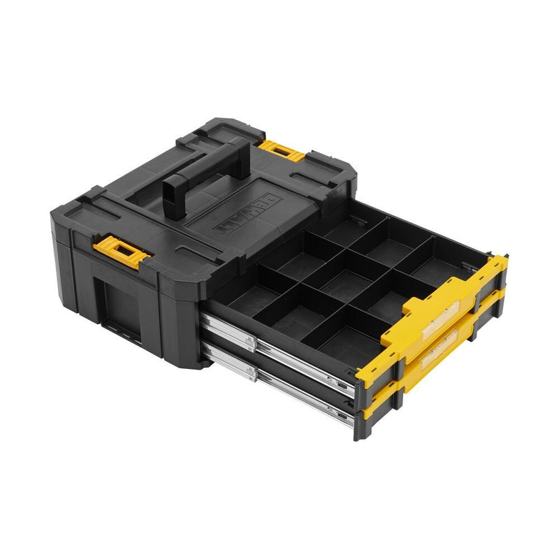 TSTAK IV Szortimenter 2 fiókkal 440x176x314.2mm 8L-es (DeWALT DWST1-70706)