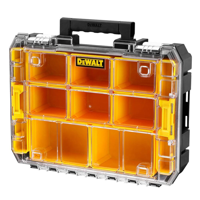TSTAK V, Átlátszó fedelű szervezhető cserélhető tároló rekeszekkel (DeWALT DWST82968-1)