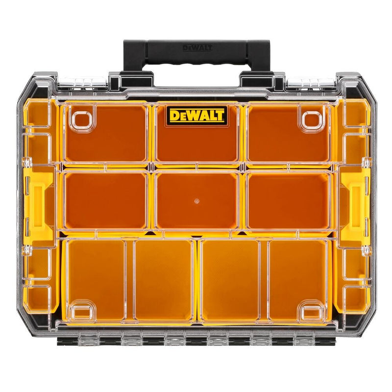 TSTAK V, Átlátszó fedelű szervezhető cserélhető tároló rekeszekkel (DeWALT DWST82968-1)