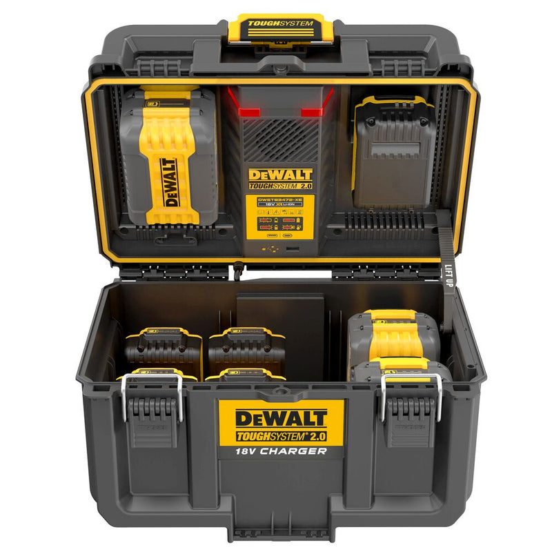Toughsystem 2.0 Akkumulátor tároló és töltő (nélkül) (DeWALT DWST83471-QW)