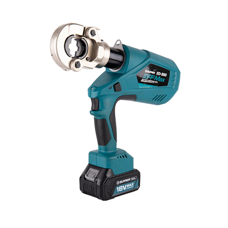 Cordless Cable Lug Crimping Tool (6T / 16-300mm2) 18V/2x4.0Ah (ZUPPER ED-300)