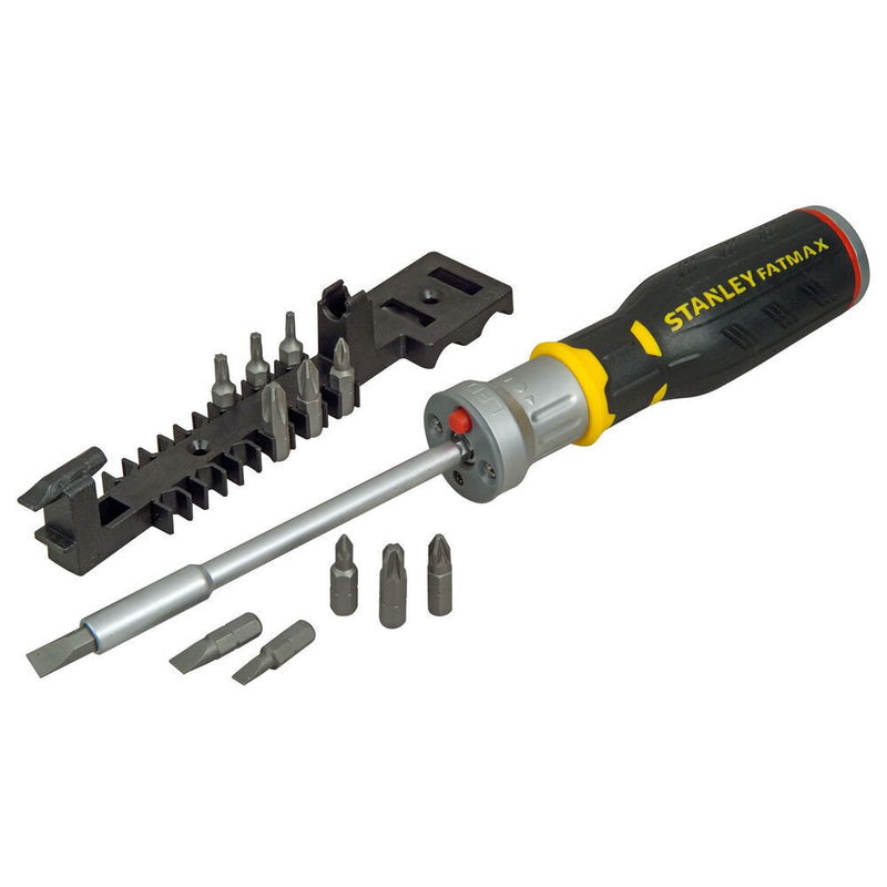 FATMAX racsnis csavarhúzó LED világítással, 12db bitfejjel (STANLEY FMHT0-62689)