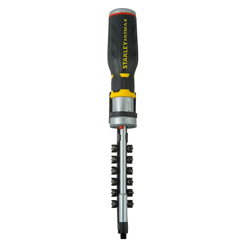 FATMAX racsnis csavarhúzó LED világítással, 12db bitfejjel (STANLEY FMHT0-62689)