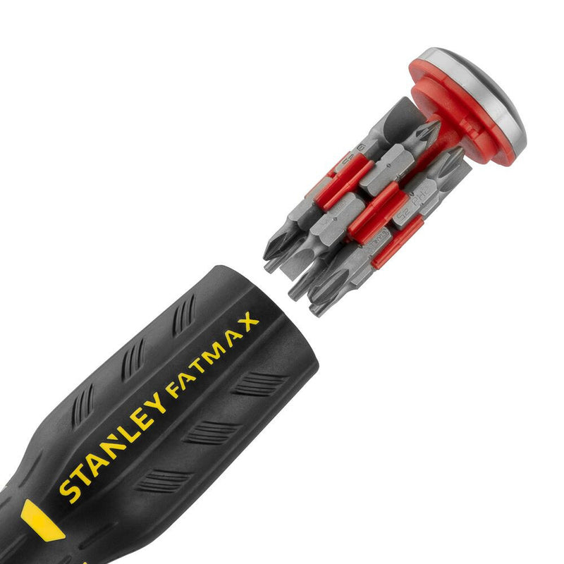 FATMAX racsnis csavarhúzó LED világítással, 12db bitfejjel (STANLEY FMHT0-62689)