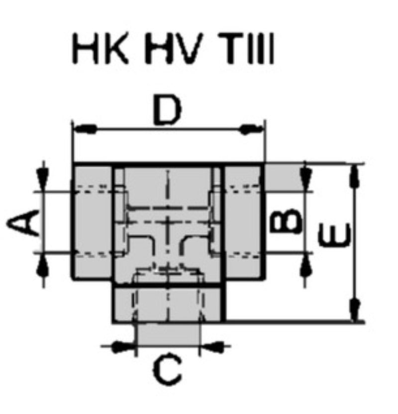 Hidraulika T-idom (IGN3/8") (HKHVTIII383838)