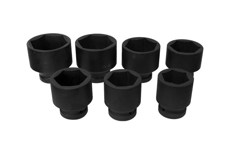 1" Impact Socket Set, 7-piece (L: 110mm, 24-46mm) (JQ-110-1-7set)